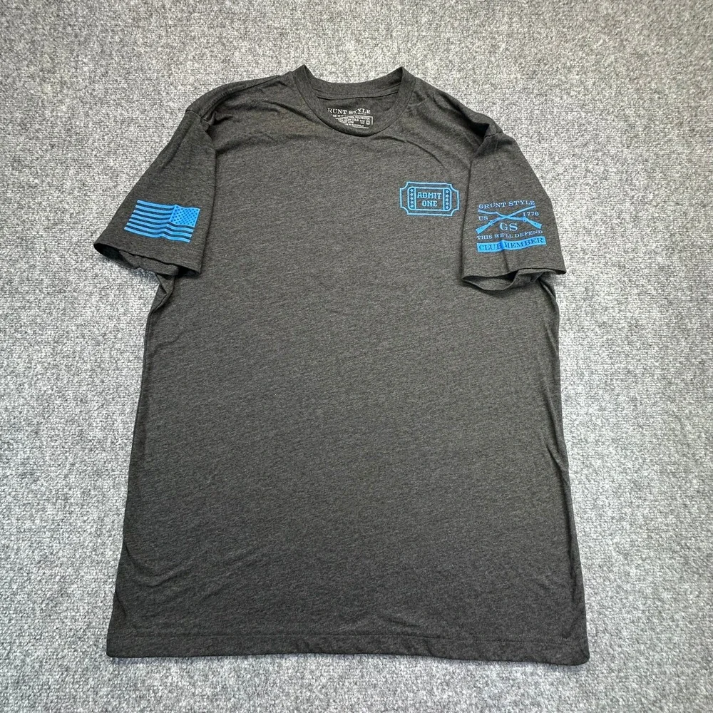 Grunt Style T Shirt Mens XL Grey FAFO The Clown Graphic Short Sleeve Tee - Picture 2 of 11